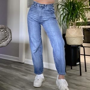Vintage Route 66 Denim Blue Jeans